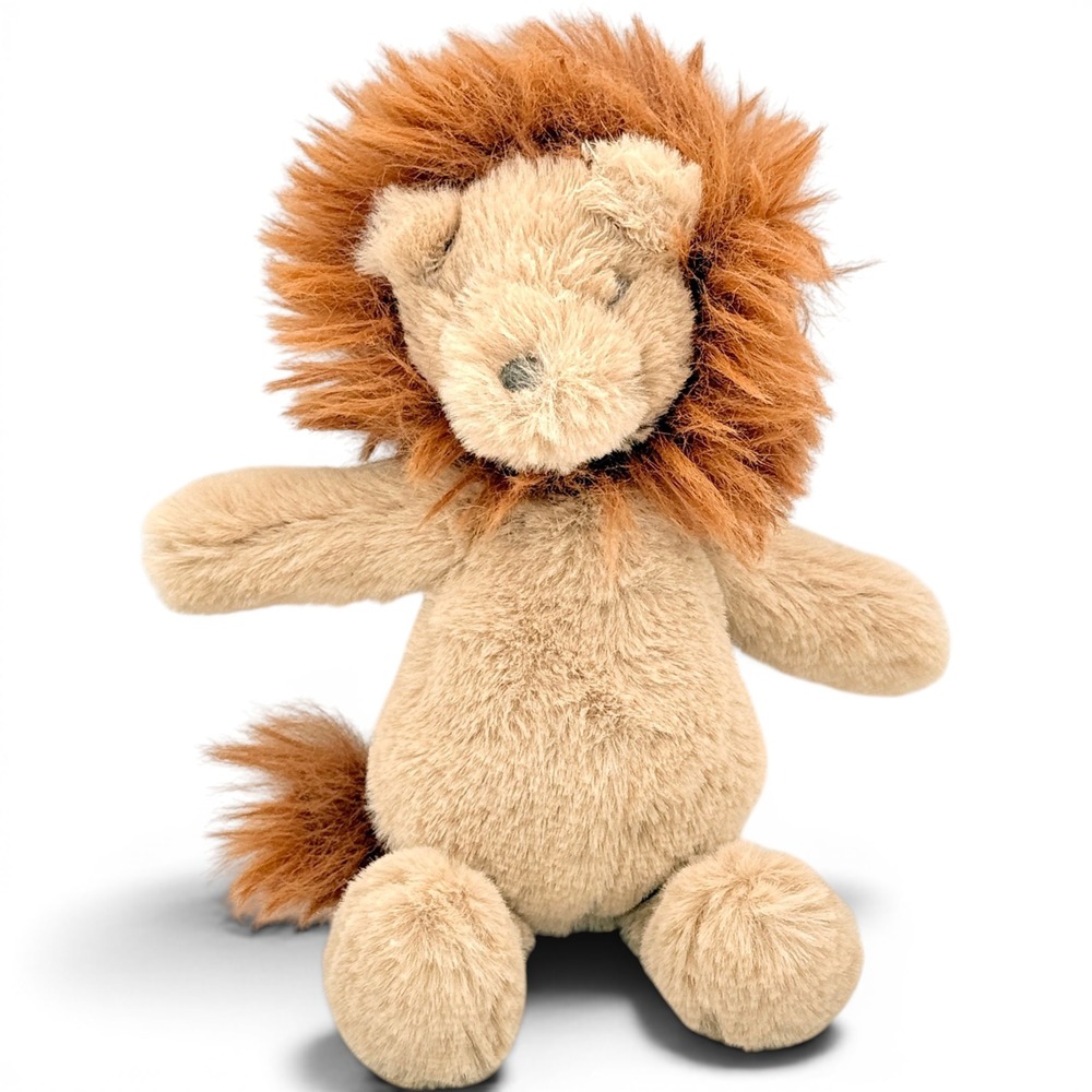 Mud Pie Finn the Lion Safari Plush Rattle Pal Baby Gift Weighted Seat Stuffie 8"
